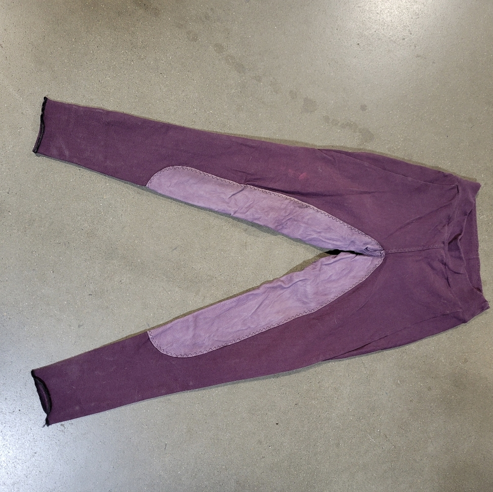 Women's equestrian horse riding pants size large 30 purple